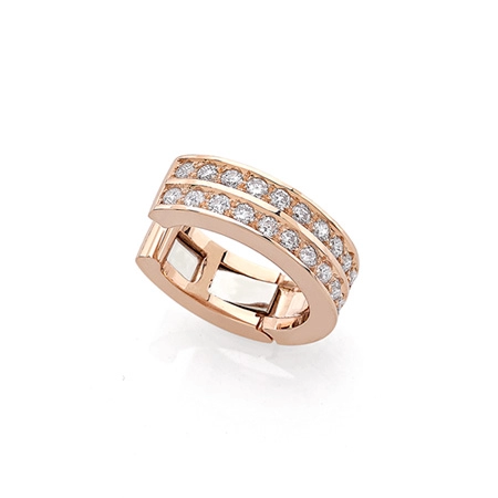 EEP Double Cuff in Rose Gold with Diamonds