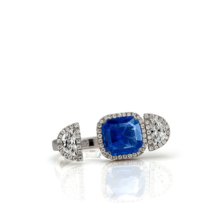 Open Open with Sapphire and Diamonds
