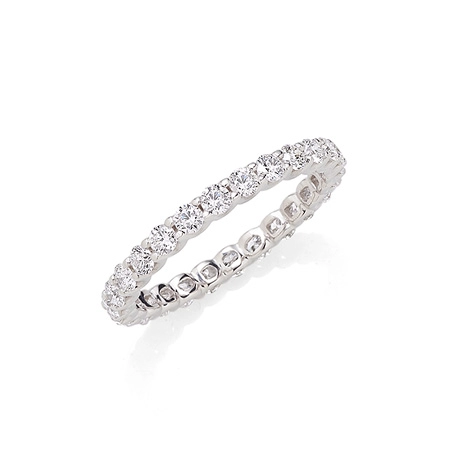 Classics Eternity band in White Gold with Diamonds