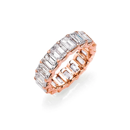 Classics Anello girodito in oro rosa con Diamanti
