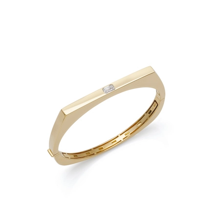 Linea Linea in Yellow Gold with one diamond